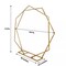 8 ft Gold Dual Geometric Shape Metal Wedding Arch Backdrop Stand Party Events